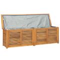 vidaXL Záhradný úložný box s vreckom 175x50x55 cm masívny teak