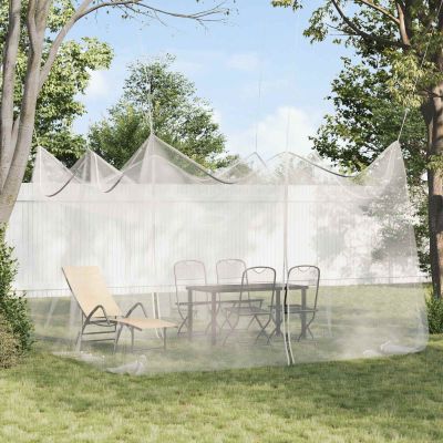vidaXL Záhradná moskytiéra 156 sieť Biela 4 x 4 x 2,5 m Polyester