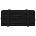 vidaXL Úložný box čierny 91x40,5x42 cm masívna borovica