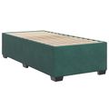vidaXL Posteľ boxspring s matracom Tmavozelená 80 x 200 cm Zamat