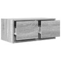 vidaXL TV stolíky 2 ks sivý dub sonoma 60x31x25,5 cm spracované drevo
