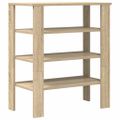 vidaXL Regál na topánky dub sonoma 61x32x70 cm kompozitné drevo