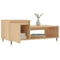 vidaXL Konferenčný stolík dub sonoma 100x50x45 cm spracované drevo