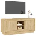 vidaXL TV skrinka dub sonoma 102x35x45 cm spracované drevo