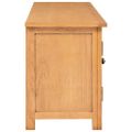 vidaXL TV skrinka 110x35x44 cm dubový masív