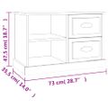 vidaXL TV skrinka sivá sonoma 73x35,5x47,5 cm spracované drevo