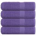 vidaXL Osušky do kúpeľne FROGN 4 ks fialové 100x150 cm 360 g/m²