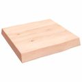 vidaXL Stolová doska 40x40x(2-6) cm neošetrený masív živé hrany