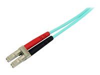 1m / 3 ft - 100 Gb - 50/125 - OM4 Fiber - LC to LC Fiber Patch Cable (450FBLCLC1) - Sieťový kábel - multirežim LC (M) do multirežim LC (M) - 1 m - optické vlákno - duplex - 50 / 125 mikrón - OM4 - vodné - farba