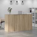 vidaXL Recepčný stôl dub sonoma 180x50x103,5 cm kompozitné drevo