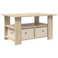 vidaXL Konferenčný stolík Sonoma dub 77 x 55 x 42 cm Kompozitné drevo