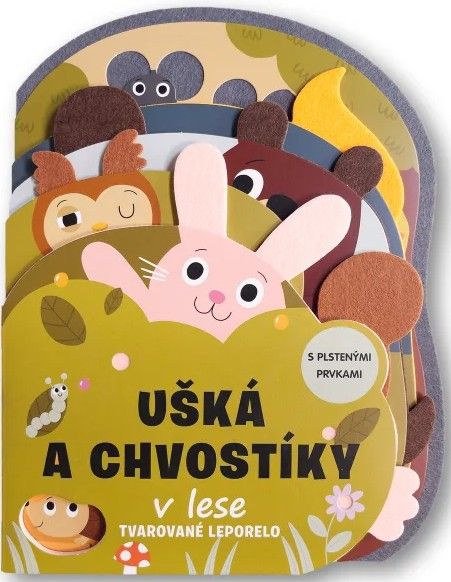 Ušká a chvostíky v lese Tvarované leporelo