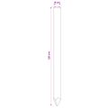 vidaXL Plotové stĺpy 5 ks Zelená 120 cm Borovicový masív