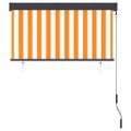 vidaXL Vonkajšia zatemňovacia roleta 120x250 cm biela a oranžová