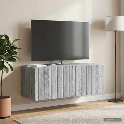 vidaXL Nástenná TV skrinka 78,5 x 31 x 30 cm Sivý Sonoma