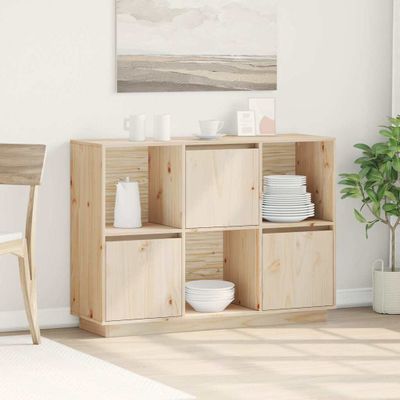 vidaXL Komoda 110,5x35x80 cm borovicový masív