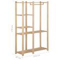 vidaXL Vešiak na oblečenie z borovicového dreva 110x38x170 cm