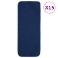vidaXL Protišmykové nášľapy na schody 15 ks, 60x25 cm, modré, obdĺžnik