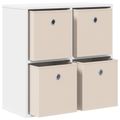 vidaXL Servírovacia skriňa Biela 59,5 x 27 x 57 cm