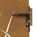vidaXL Záhradná brána 100x200 cm, oceľ Corten, dizajn s trávou