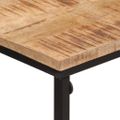 vidaXL Konzolový stolík 80x30x74 cm mangovníkový masív a železo