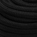 vidaXL Pracovné lano čierne 25 mm 50 m polyester