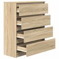 vidaXL Komoda dub sonoma 80x35x99 cm spracované drevo