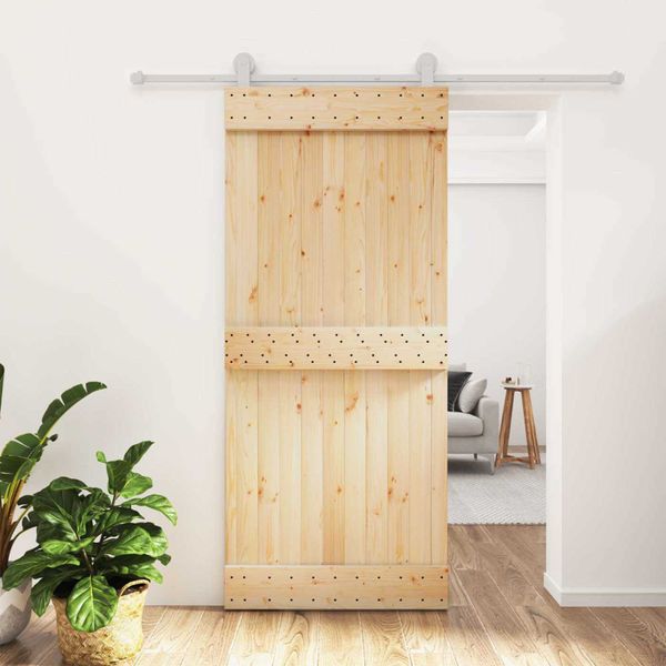 vidaXL Posuvné dvere Prírodná a biela 90 x 210 cm
