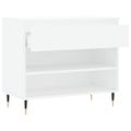 vidaXL Botník biely 70x36x60 cm spracované drevo