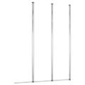 vidaXL Sprchové zásteny 2 ks 104x130 cm tvrdené sklo priehľadná