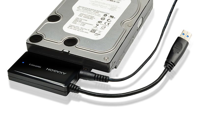 AXAGON ADSA-FP3, USB 5Gbps - SATA 6G, 3.5'' HDD FASTport3 adaptér, vrátane AC napájača