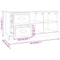 vidaXL TV skrinka lesklá biela 102x35,5x47,5 cm kompozitné drevo