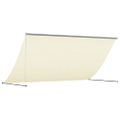 vidaXL Zaťahovacia markíza krémová 300x150 cm látka a oceľ