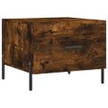 vidaXL Konferenčné stolíky 2 ks dymový dub 50x50x40cm kompozitné drevo