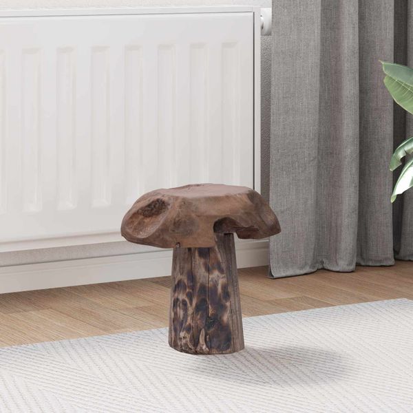 vidaXL Stolička Prírodná 35 x 35 x 35 cm Husté teakové drevo