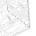 vidaXL Vianočný svetelný kužeľ 60 LED teplý biely 120 cm akrylový