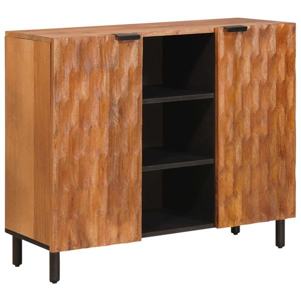 vidaXL Servírovacia skriňa Drevité hnedé dokončenie 90 x 33 x 75 cm