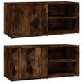 vidaXL TV skrinky 2 ks dymový dub 80x31,5x36 cm spracované drevo