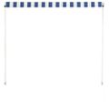 vidaXL Zaťahovacia markíza 150x150 cm modro-biela