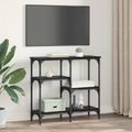 vidaXL Konzolový stôl Čierny dub 80 x 29 x 75 cm Kompozitné drevo