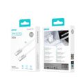BWOO 240W opletený kábel USB-C - USB-C BO-X317C-C 1m biely