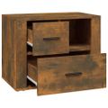 vidaXL Nočný stolík dymový dub 60x36x45 cm spracované drevo