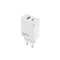 Nabíjačka Maxlife MXTC-09-45AC GaN PD QC 1x USB-C 1x USB 45W biela