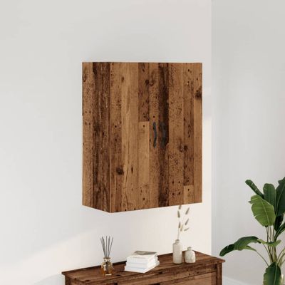 vidaXL Nástenná skrinka staré drevo 69,5x34x90 cm kompozitné drevo