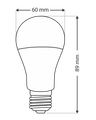 LED žiarovka Trixline 8W E27 A60 studená biela