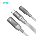Adaptér BWOO 2 v 1 Typ C na Typ C / 3,5 mm Jack BZ67