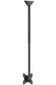 Neomounts CL35-340BL12 Flat Screen Ceiling Mount (Height: 106-156 cm) Držák, VESA, stropní, pro LCD a TV, úhloprícka 23"–42", nosnost 50kg, nastavení výšky 106-156cm, náklon 25°, otácení 360°, rotace