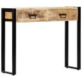 vidaXL Prístavný stolík 90x30x75 cm masívne mangovníkové drevo
