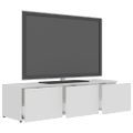 vidaXL TV skrinka, biela 120x34x30 cm, drevotrieska