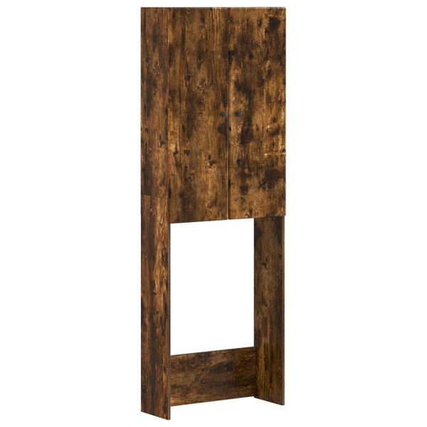 vidaXL Toaletná skriňa BREDA Dymový dub 66 x 25,5 x 190 cm
